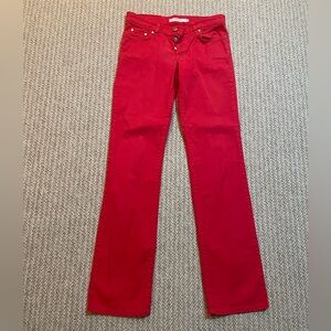 R.E.D. Valentino Red Straight Leg Jeans Size 29